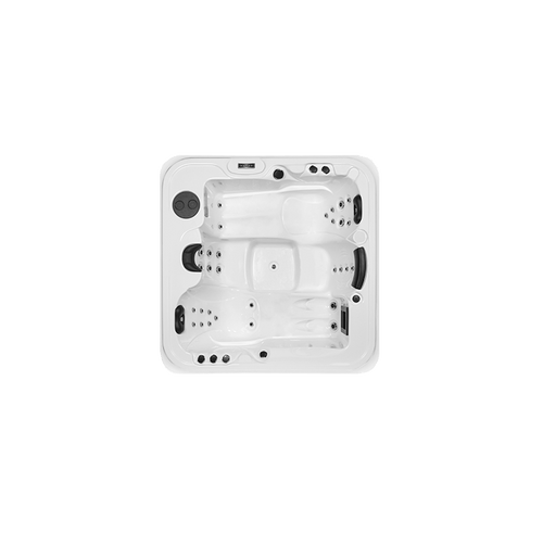 Jacuzzi Exterior Aurora 4 com botões pretos visíveis.