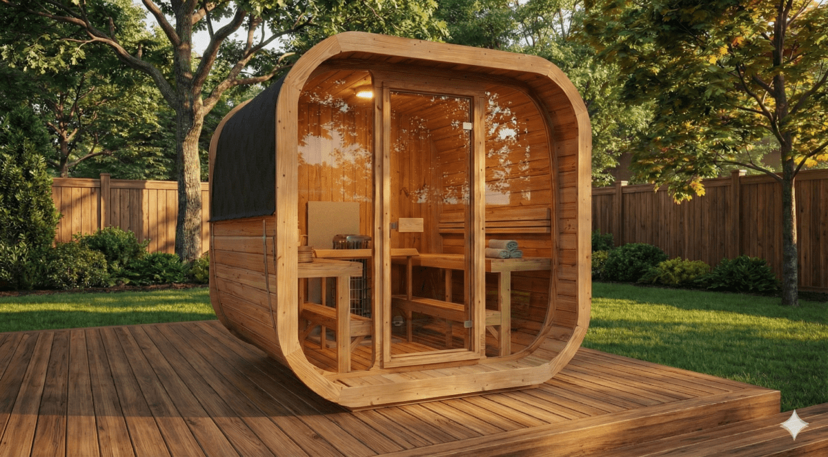 Outdoor Sauna Cube 220 - Saunamo